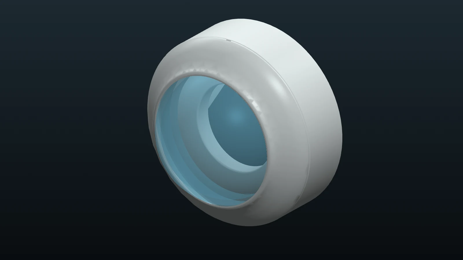 CAD preview: Dome and nose assembly