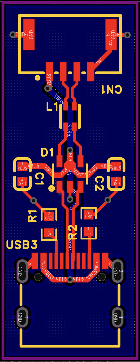 PCB layout for the high-speed AUV payload interface board